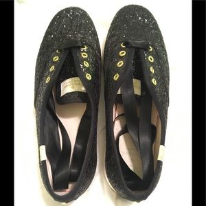 Black Glitter Keds for Kate ♠️ Spade New York